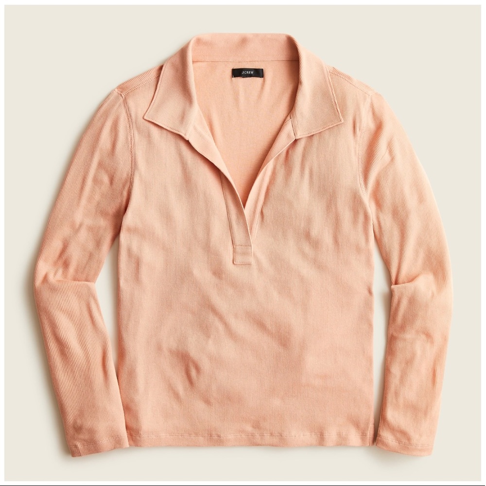 J. CREW Ribbed polo T-shirt